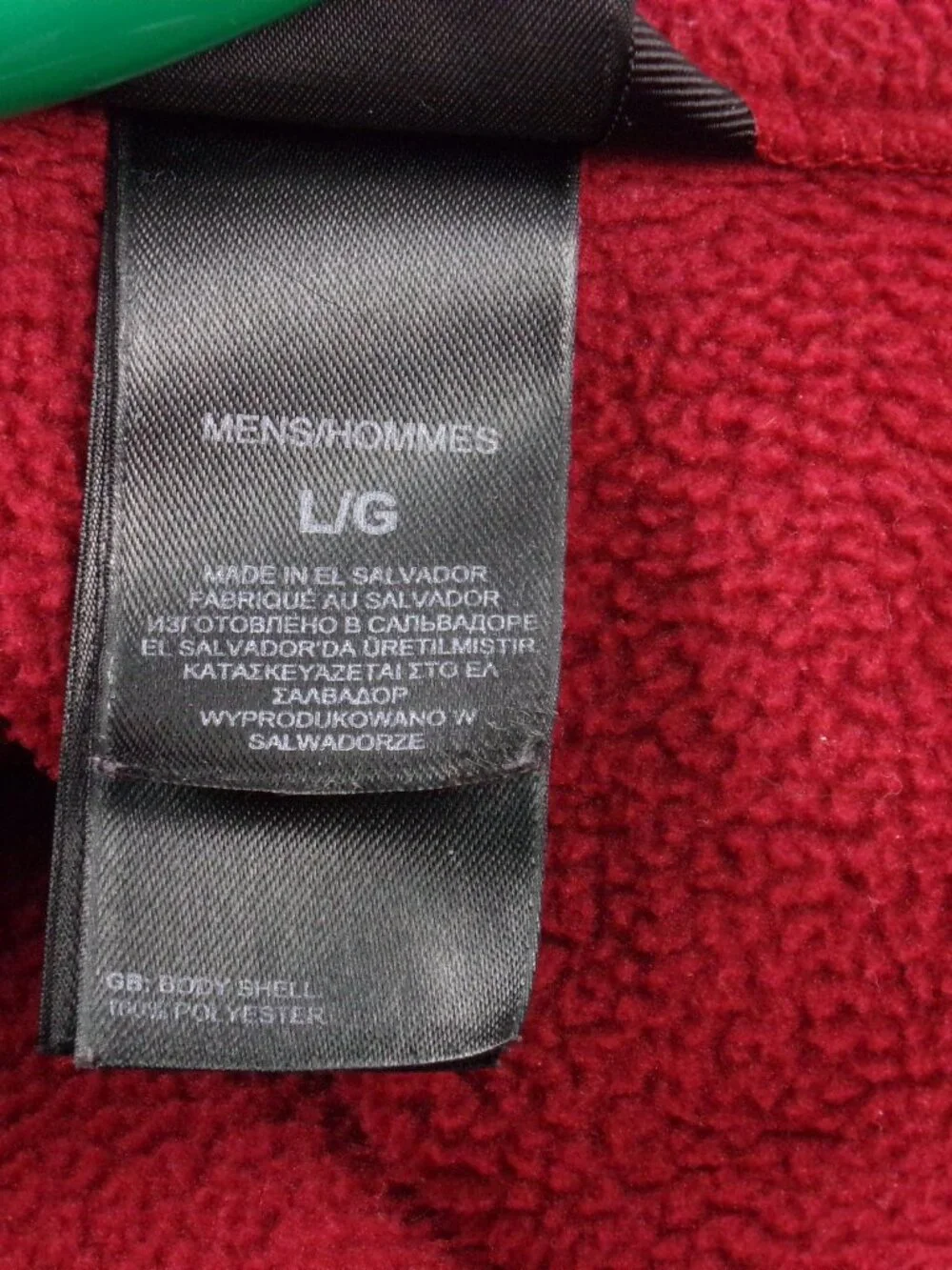 The North Face Fleece Pullover L Red 1/2 Zip Preppy Jacket Outdoor